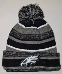 Philadelphia Eagles berretti pom pom pom New Era ~cappello ~ classica toppa/logo NFL ~nuovi - Foto 1 di 1
