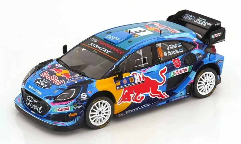 IXO MODELS  1:18 AUTO FORD PUMA RALLY 1  #8  EUROPEAN  RALLY  2023   18RMC187.22 - Immagine 1 di 3