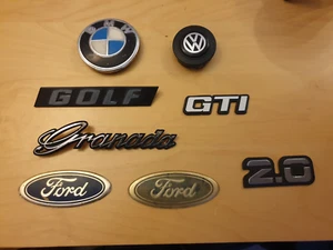 Ford Granada VW GOLF 1 GTI BMW Embleme Zeichen - Bild 1 von 2