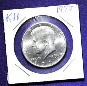 1973 P John F Kennedy Half Dollar Coin Circulated Free Shipping - Picture 1 of 4