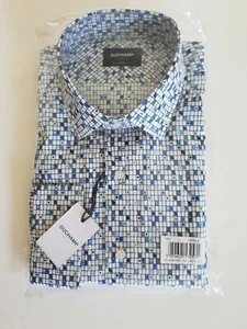 CAMISA DE HOMBRE DUCHAMP ESTAMPADA A LAS CARTAS AZUL - Imagen 1 de 5