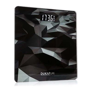 Unique Digital Bathroom Body Weight Scale with LCD Screen Display - Black Design - Picture 1 of 6
