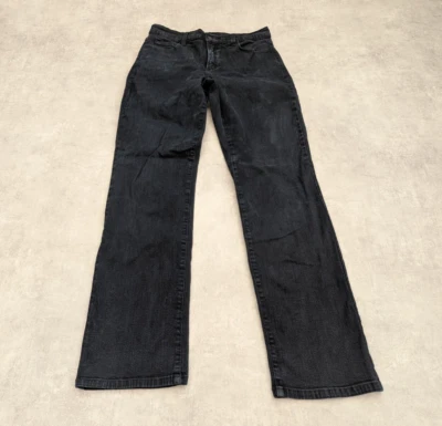 NYDJ Trousers Womens UK 10 Black Jeans Stretch Pants L31 US 6 Made in USA Vtg - Image 1 of 4