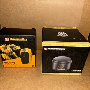 (2) Transformers BT Speakers Bumblebee Wearable TF-Y07 & Portable TF-Y01 - Picture 1 of 7