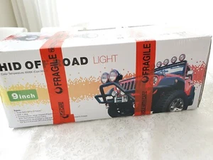 2PCS 100W 9" HID XENON Spotlights OFF-ROAD Hid Lamp 4x4 4WD SUV - Picture 1 of 7