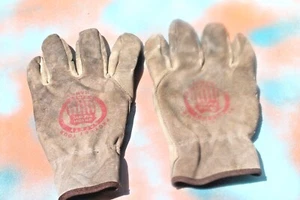 Guantes de cuero para trabajadores Union Pacific Railroad UPRR, marrón talla mediana - Imagen 1 de 3