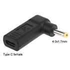Portable Type C Female to DC4.0x1.7mm Male Plug Charging Connector for