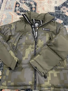 TIMBERLAND Earthkeepers By Raeburn Men Down Puffer Parka Jacket Coat Size M - Picture 1 of 12
