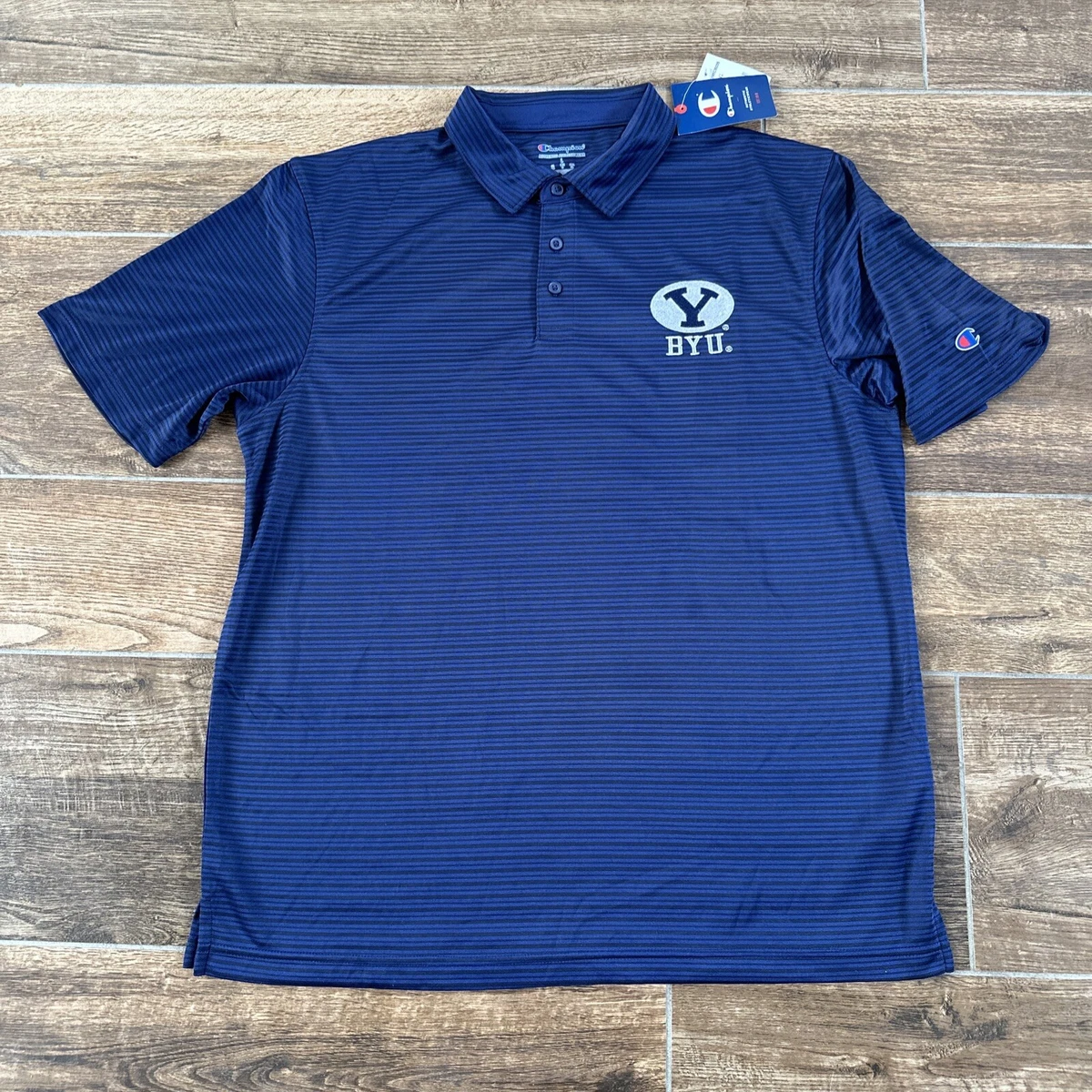 NCAA BYU Cougars Floral Button-Up Shirt - Officially Licensed, Team Colors, Large, 100% Viscose - View #7