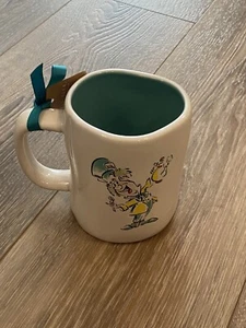 Rae Dunn Disney Alice In Wonderland "MAD TEA PARTY" Mad Hatter 2 Sided Mug Cup - Picture 1 of 3