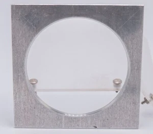 108mm 4.25" Square 5x7 Large Format Camera Metal Lens Board 86mm Thread - Picture 1 of 3