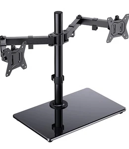 ErGear Double Monitor Stand for 13”-32” Screen, Freestanding Stand Base Arm - Picture 1 of 8