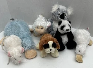 Ganz Webkinz Plush Lot Of 7 Stuffed Animals Without Code - Picture 1 of 23