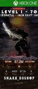 Diablo 3 Xbox One - komplett modifizierter HARDCORE Witch Doctor Helltooth - Level 1 - 70 - Bild 1 von 6