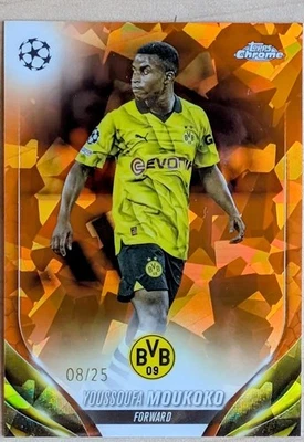Youssoufa Moukoko * 8/25 * 2023-24 Topps UEFA Club Competitions #157 - Image 1 of 2