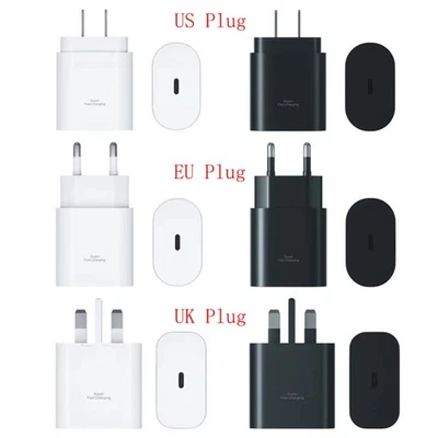 25W Super Fast Wall PD Charger Type C USB-C For Samsung Galaxy Note S22 S21 S20 - Image 1 of 4