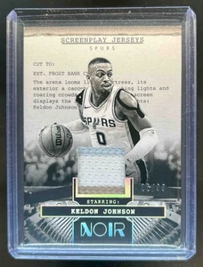 2024 Panini Noir Keldon Johnson Screenplay Jerseys #22/99 Spurs - Picture 1 of 2