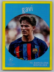2022-23 Topps Chrome UEFA Club Competitions - #59-9 Gavi /125 Yellow 1959 Insert - Picture 1 of 2