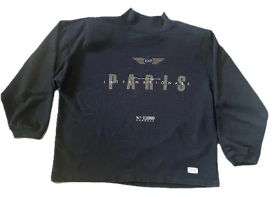 Sudadera Vintage Express Compagnie Internationale Cuello Simulado Talla 3 Foto 1 de 4