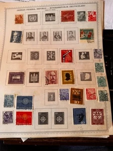 German Stamps from the 1950's - over 200 - most used a few MH - Picture 1 of 11