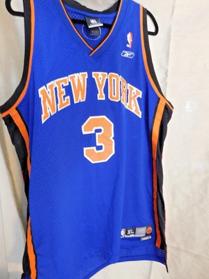 New York Knicks Stephon Marbury Reebok Sewn Jersey #3 Size XL - Image 1 of 3