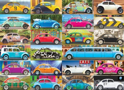 Eurographics VW Beetle Gone Places 1000 Piece Jigsaw Puzzle - Image 1 of 2
