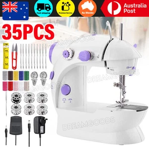 35X Electric Mini Multi-Function Portable Hand Held Desktop Home Sewing Machine - Picture 1 of 9