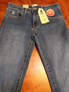 Levis Black 710 14 Reg Girls Jeans Super Skinny New Levi Strauss - Picture 1 of 8