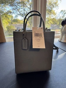 NWT Coach Mini Cashin Tote B4/Sage  style C4828 Glovetanned Leather $250 MSRP - Picture 1 of 5