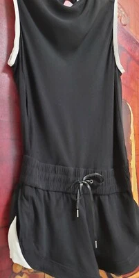 Mameluco Helmut Lang para mujer talla 6 negro Torison espalda abierta cordón sin mangas  Foto 1 de 4