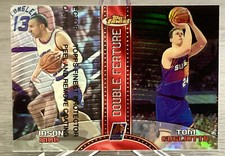 1999-00 Topps Finest Jason Kidd & Tom Gugliotta Double Feature Refractor Right 