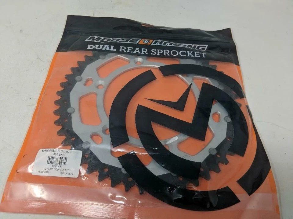 Moose 50 Tooth Silver Dual Rear Sprocket - 1210-1482 - Image 1 of 4