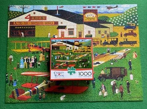 Rompecabezas completo de 1000 piezas Four Aces Flying School Charles Wysocki - Imagen 1 de 1