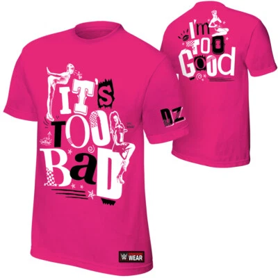Camiseta Dolph Ziggler XL Nueva Camiseta Rosa WWE DS Show Off Nick Nemeth TNA 👑 Foto 1 de 4