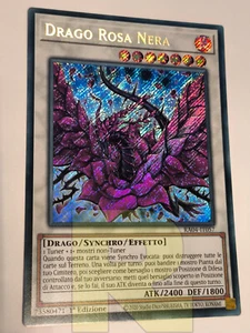 Drago Rosa Nera / Black Rose Dragon ® Rara Secret ® RA04-IT057 ® Italiano - Foto 1 di 4