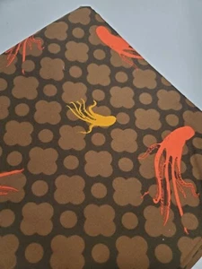 Heather Ross Fabric Mendocino 1st Print Octopus Nautical Sea Life FAT QUARTER - Picture 1 of 1