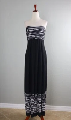CHICO'S NWT $139 Abstract Bella Strapless Maxi Dress Size 1.5 US Medium / 10 - Image 1 of 4