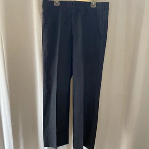 Pantalone abito Christian Dior piatto davanti taglia 32x26 blu grigio - Foto 1 di 7