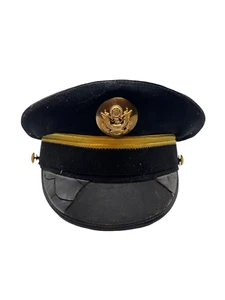 Berretti arte militare esercito cappello berretto copricapo New York nero oro aquila stemma distintivo - Foto 1 di 12