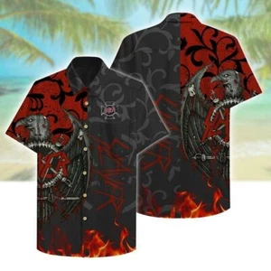 Slayer Rock Music Lover Hawaiian Shirt Aloha Beach Summer S 5XL - Picture 1 of 2
