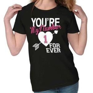 Romantic Valentine's Day Gift Love Forever Womens Top Junior Graphic Tee - Picture 1 of 41