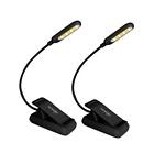 VAVOFO Clip On Rechargeable Reading Light, 7 LEDs with 3 Colortemperature Black