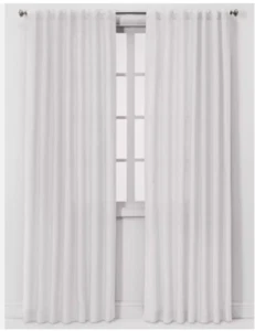 1pc Light Filtering 100% Linen Window Curtain Panel - Threshold 54x95 Home Decor - Picture 1 of 3