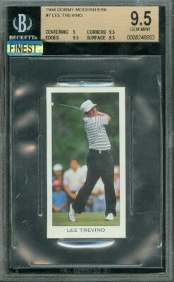 1994 DORMY ERROR # 7 LEE TREVINO BGS 9.5 MAC FINEST GRADED 172 ISSUED * - Image 1 of 2