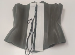 2. Wahl corpetto in lattice, largo, oliva, taglia XS, S, gomma, gomma, sexy - Foto 1 di 3