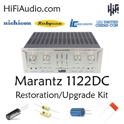 Marantz 1122DC amplificador reconstrução restauração recapitulação kit de serviço capacitor de reparo - Imagem 1 de 4