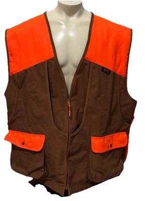 Gamehide Hunting Vest Mens 4X  Brown Orange Canvas Shooting Pheasant Duck - Image 1 of 4