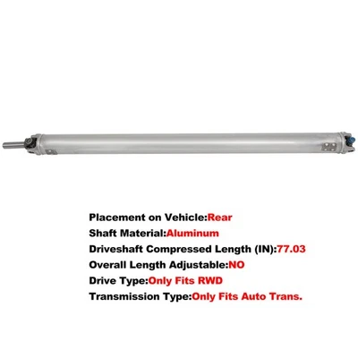 Drive shaft For CHEVROLET AVALANCHE SUBURBAN 1500?GMC YUKON 2002-2006 RWD - Image 1 of 4
