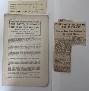 Football League v League of Ireland at Leeds United 1957/58 - Picture 1 of 2
