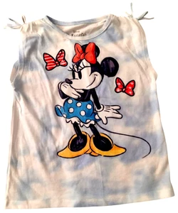 Girl's Disney Minnie Mouse Sleeveless Tie Dye T-Shirt Size 6-6X Very Nice - Picture 1 of 2